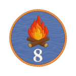 Bonfire 8 badge icon